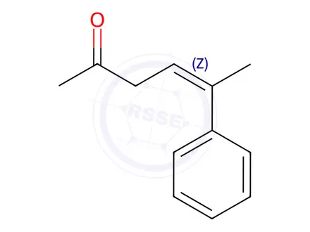 Chemical structure of 5-phenylhex-4-en-2-one