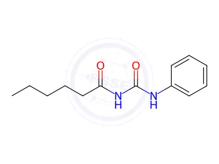 Chemical structure of N-(Phenylcarbamoyl)hexanamide