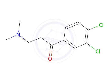 Chemical structure of 1-(3,4-dichlorophenyl)-3-(dimethylamino)propan-1-one