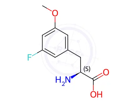 Chemical structure of 3-Fluoro-5-methoxy-L-phenylalanine