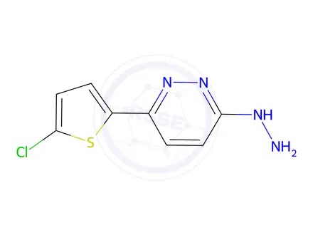 Chemical structure of 3-(5-Chlorothiophen-2-yl)-6-hydrazinylpyridazine