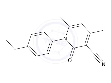 Chemical structure of 1-(4-Ethylphenyl)-4,6-dimethyl-2-oxo-1,2-dihydropyridine-3-carbonitrile