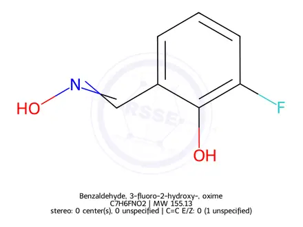 Chemical structure of Benzaldehyde, 3-fluoro-2-hydroxy-, oxime