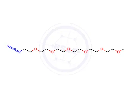 Chemical structure of m-PEG6-azide