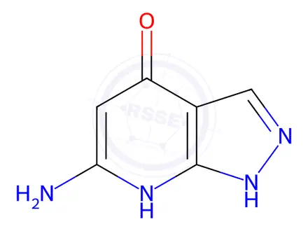 Chemical structure of 1H-Pyrazolo[3,4-b]pyridin-4-ol,6-amino-(9CI)