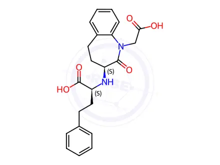 Chemical structure of Benazepril EP Impurity C (Benazepril USP Related Compound C, Benazeprilat)