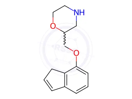 Chemical structure of Indeloxazine