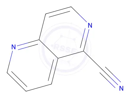 Chemical structure of 1,6-Naphthyridine-5-carbonitrile