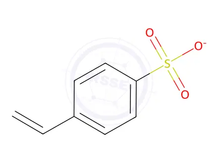 Chemical structure of 4-STYRENESULFONIC ACID, SODIUM SALT HYDRATE
