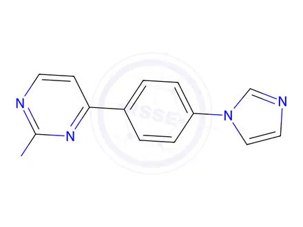 Chemical structure of 4-(4-(1H-imidazol-1-yl)phenyl)pyrimidin-2-amine