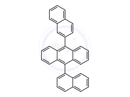 Chemical structure of 9-(1-Naphthyl)-10-(2-Naphthyl) Anthracene