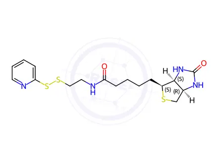 Chemical structure of Biotin-[2-(2-pyridyldithio)ethylamide]