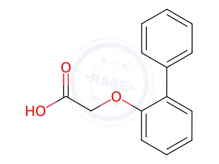 Chemical structure of 2-([1,1'-Biphenyl]-2-yloxy)acetic acid