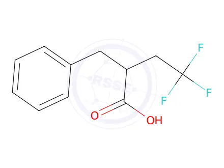 Chemical structure of 2-benzyl-4,4,4-trifluorobutanoic acid
