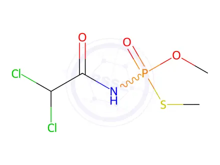 Chemical structure of O,S-Dimethyl dichloroacetylphosphoramidothioate