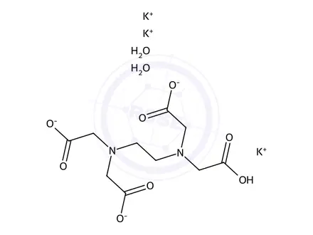 Chemical structure of Ethylenediaminetetraacetic Acid Tripotassium Salt Dihydrate