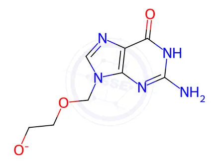 Chemical structure of Acyclovir Sodium Dihydrate