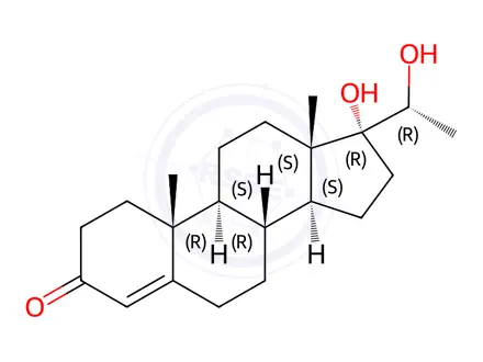 Chemical structure of 17-alfa,20-beta-Dihydroxy Progesterone