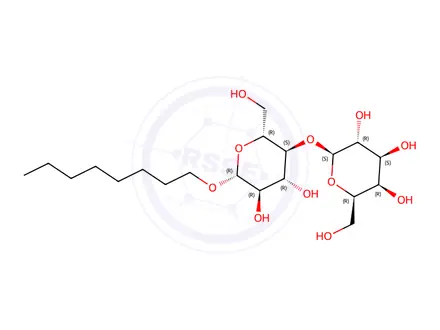 Chemical structure of Octyl 4-O-(b-D-galactopyranosyl)-β-D-glucopyranoside