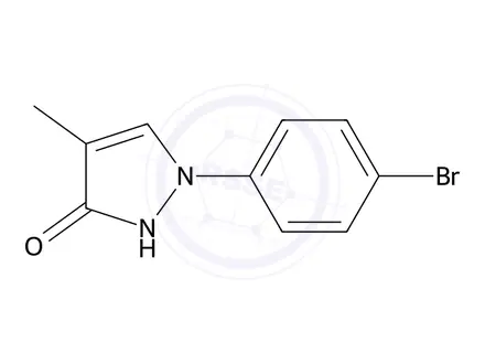 Chemical structure of 1-(4-Bromophenyl)-4-methyl-1H-pyrazol-3-ol