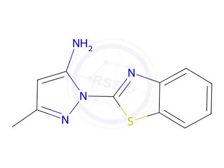 Chemical structure of 1-(1,3-Benzothiazol-2-yl)-3-methyl-1H-pyrazol-5-amine