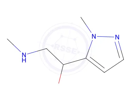 Chemical structure of 1-(1-Methyl-1h-pyrazol-5-yl)-2-(methylamino)ethan-1-ol