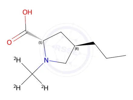 Chemical structure of (2S,4R)-1-(Methyl-d3)-4-propylpyrrolidine-2-carboxylic Acid