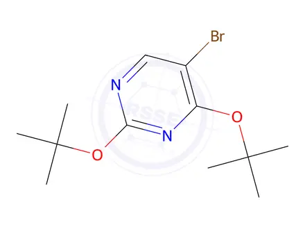 Chemical structure of 5-Bromo-2,4-bis(1,1-dimethylethoxy)pyrimidine