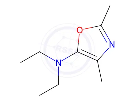 Chemical structure of N,N-Diethyl-2,4-dimethyloxazol-5-amine