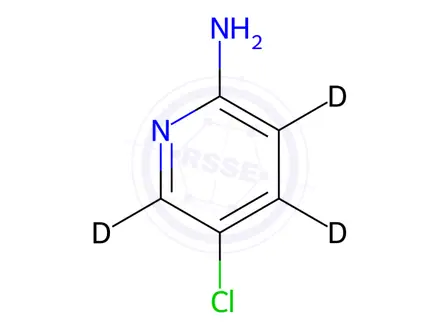 Chemical structure of 2-Amino-5-chloropyridine--d3