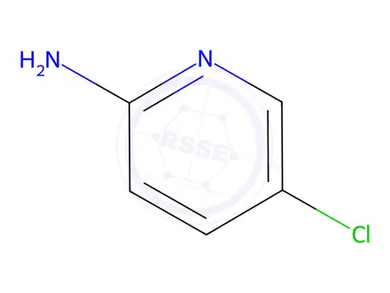 Chemical structure of 2-Amino-5-chloropyridine