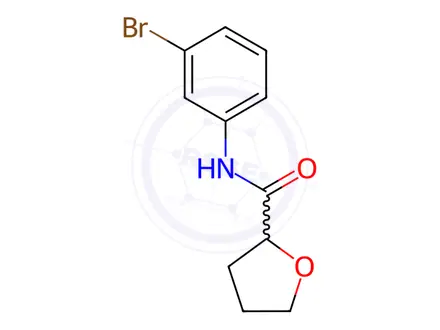 Chemical structure of n-(3-Bromophenyl)tetrahydrofuran-2-carboxamide