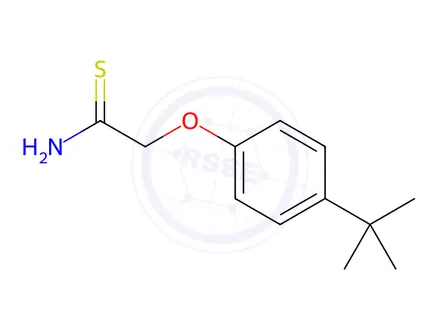 Chemical structure of 2-(4-T-BUTYLPHENOXY)THIOACETAMIDE