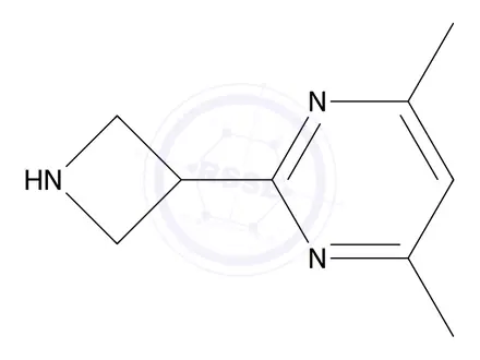 Chemical structure of 2-(Azetidin-3-yl)-4,6-dimethylpyrimidine