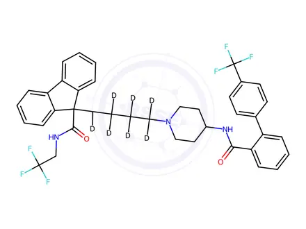 Chemical structure of Lomitapide-D8