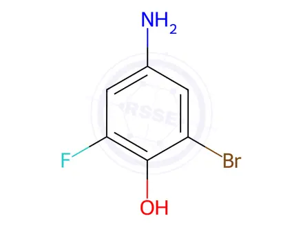Chemical structure of 4-Amino-2-bromo-6-fluorophenol