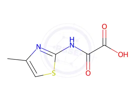 Chemical structure of [(4-Methyl-1,3-thiazol-2-yl)amino](oxo)acetic acid