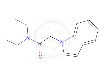 Chemical structure of n,n-diethyl-2-(1h-indol-1-yl)acetamide