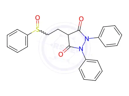 Chemical structure of Sulfinpyrazone