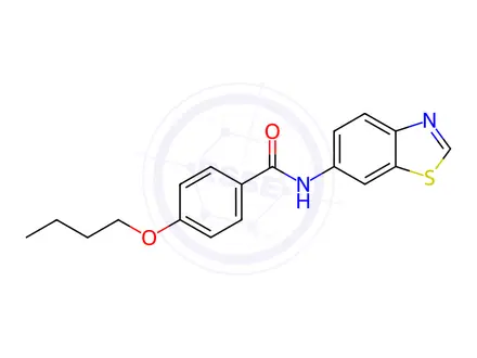 Chemical structure of N-(Benzo[d]thiazol-6-yl)-4-butoxybenzamide