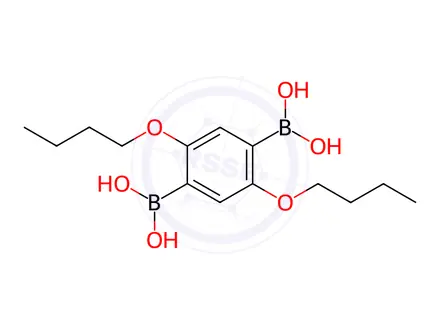 Chemical structure of (2,5-Dibutoxy-1,4-phenylene)diboronic acid