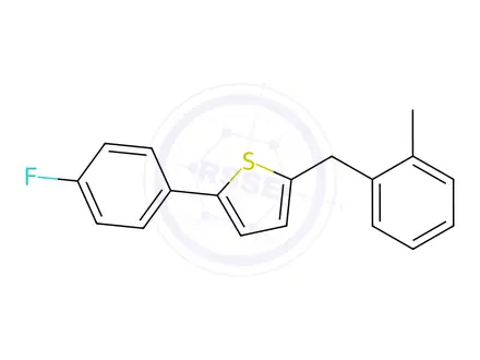 Chemical structure of Canagliflozin Des-Iodo Impurity