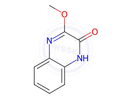 Chemical structure of 2(1H)-Quinoxalinone, 3-methoxy-