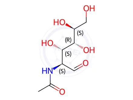Chemical structure of L-N-Acetylglucosamine