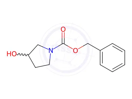 Chemical structure of Benzyl 3-Hydroxypyrrolidine-1-carboxylate