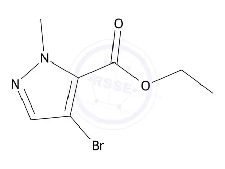 Chemical structure of ETHYL 4-BROMO-1-METHYL-1H-PYRAZOLE-5-CARBOXYLATE