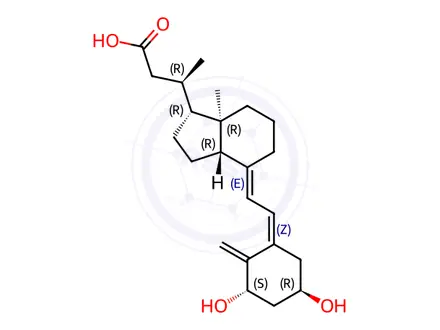 Chemical structure of Calcitriol Impurity 16 (Calcitroic Acid)