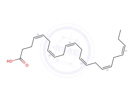 Chemical structure of Eicosapentaenoic Acid Impurity 131 (Docosahexaenoic Acid) (DHA)