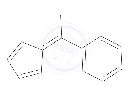 Chemical structure of (1-(Cyclopenta-2,4-dien-1-ylidene)ethyl)benzene