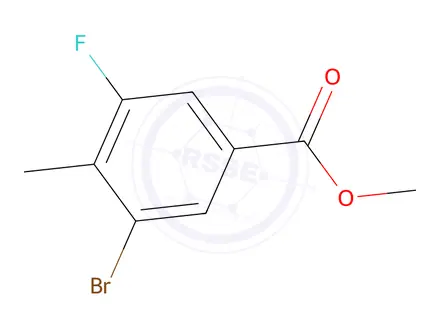 Chemical structure of METHYL 3-BROMO-5-FLUORO-4-METHYLBENZOATE
